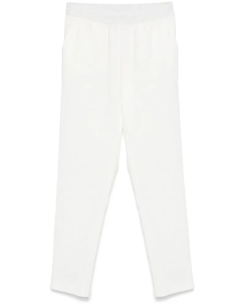 Ermanno Scervino Straight-Leg-Hose mit Logo - Weiß Weiß