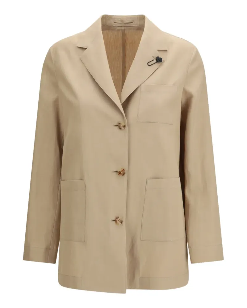 LARDINI buttoned jacket - Nude Nude