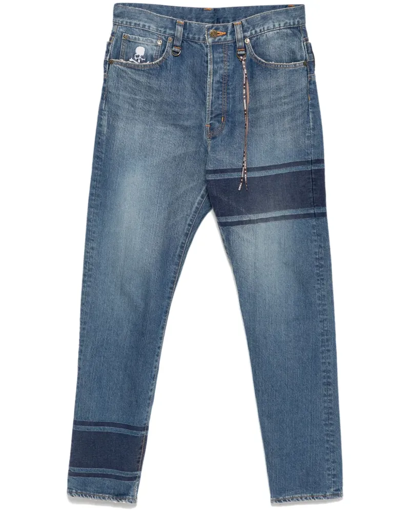 Mastermind World Jeans mit Streifendetail - Blau Blau