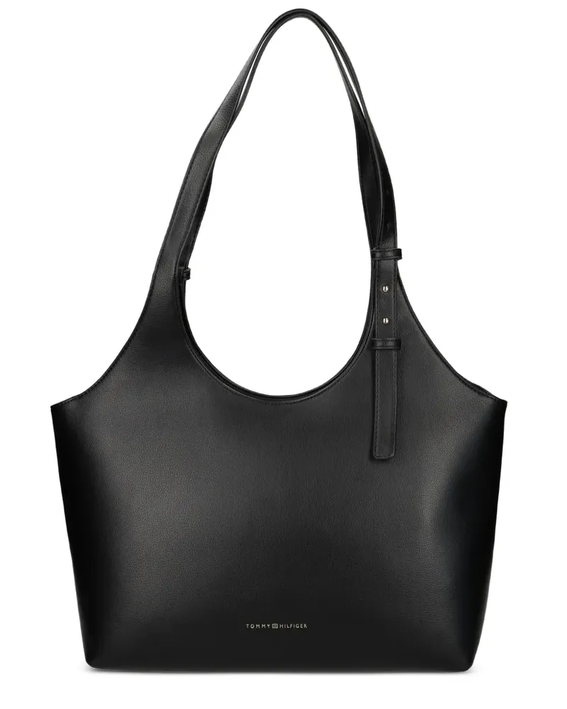 Tommy Hilfiger Shopper mit Logo - Schwarz Schwarz