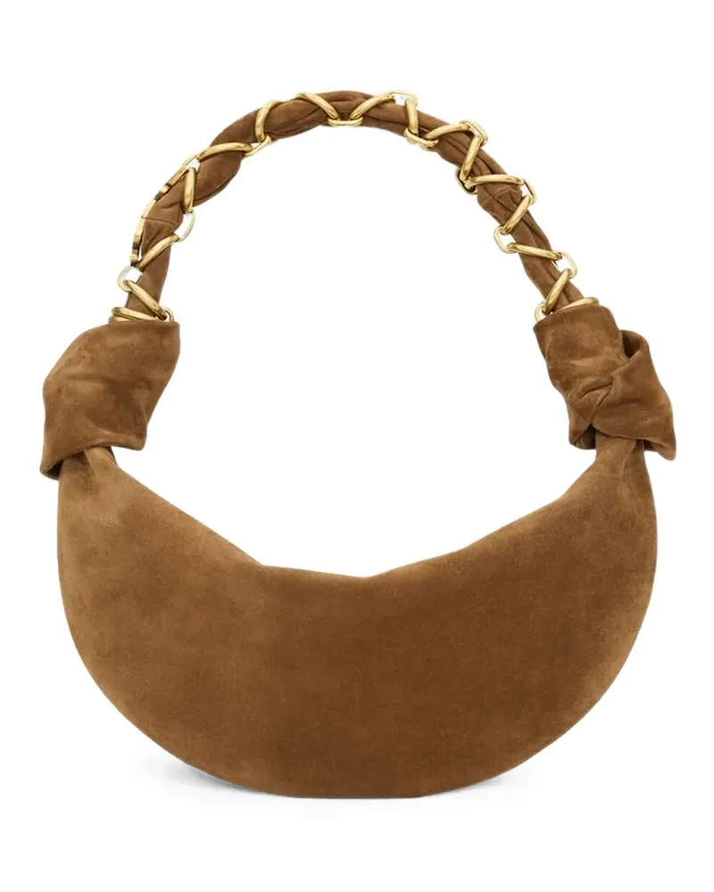 Saint Laurent Mini Amalia Schultertasche mit Kette - Braun Braun