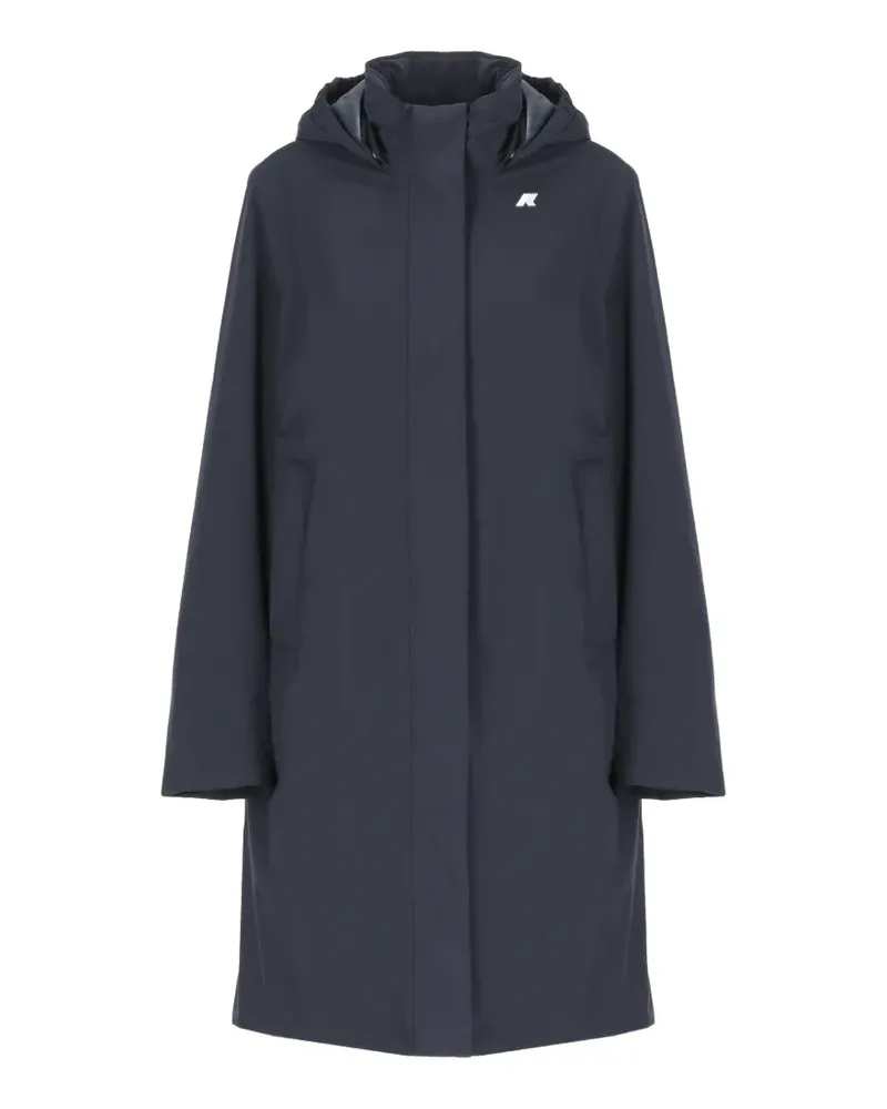 K-Way hooded coat - Blau Blau