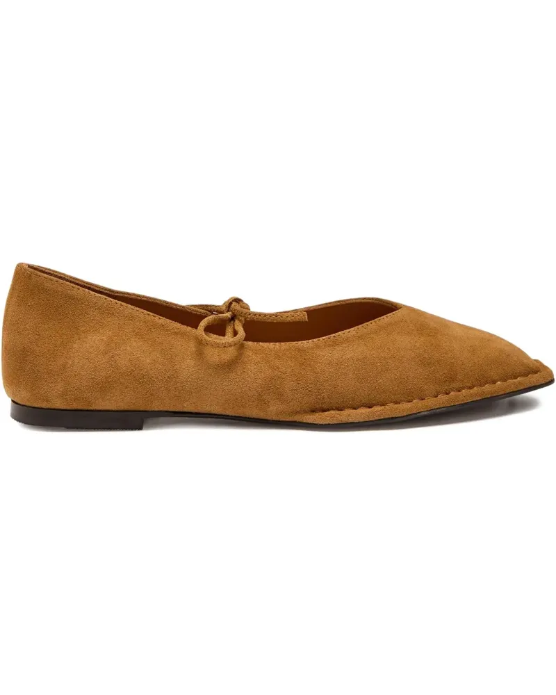 Alohas Sway Ballerinas aus Wildleder - Braun Braun
