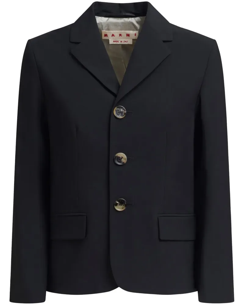 Marni Klassischer Blazer - Schwarz Schwarz