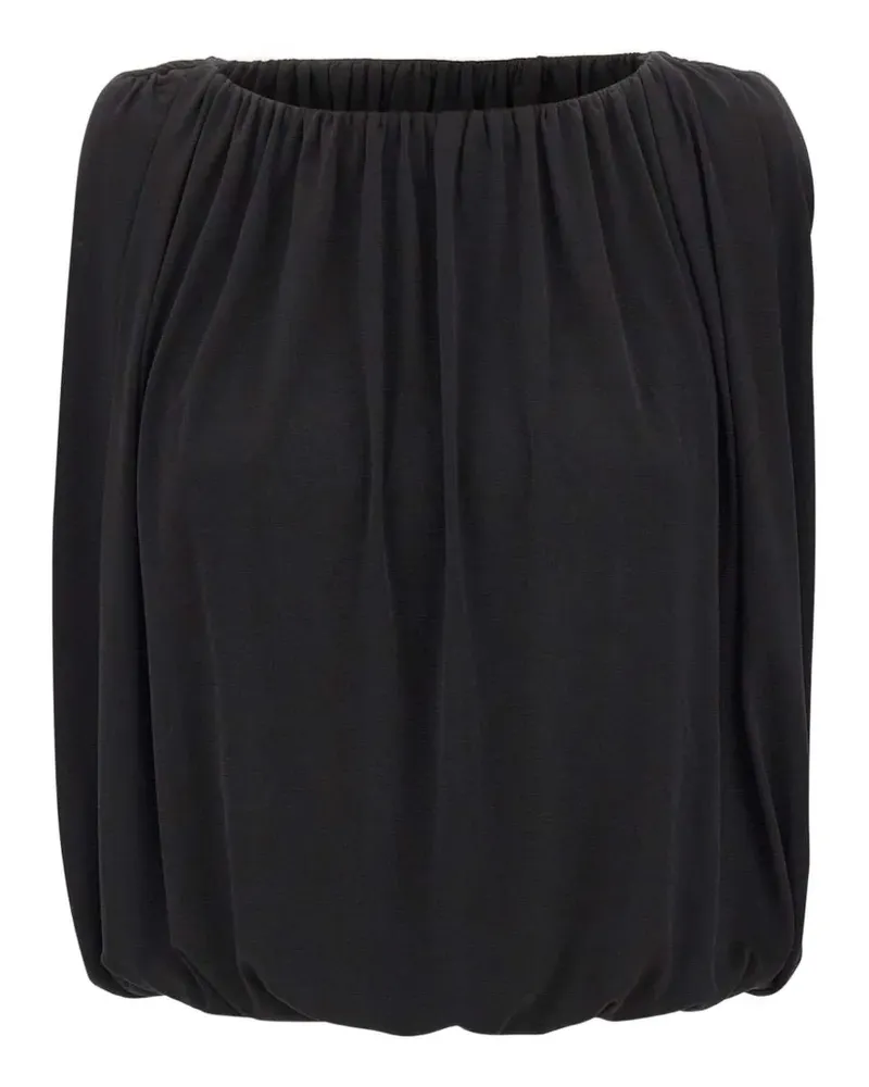 Vince Bluse mit Ballon-Silhouette - Schwarz Schwarz
