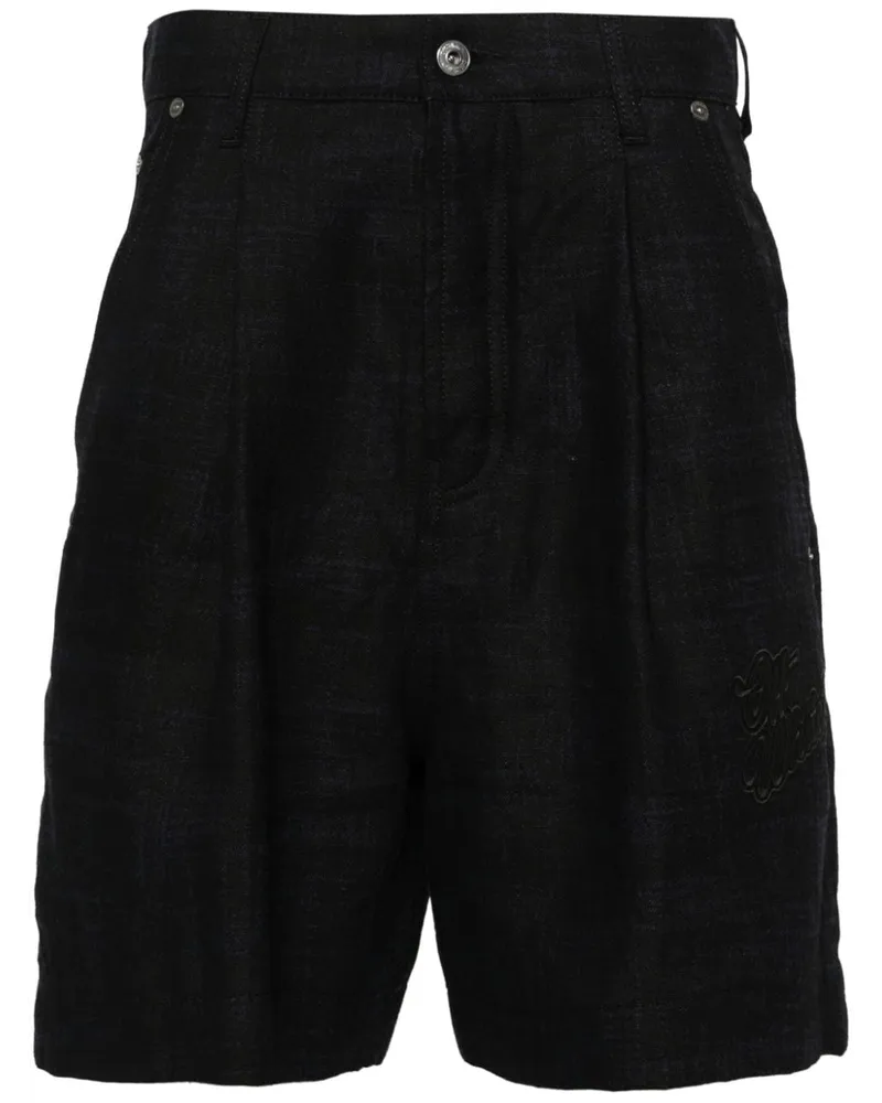 OFF-WHITE 90s Logo Shorts aus Leinen - Blau Blau