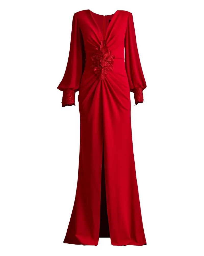 Tadashi Shoji Gerafftes Abendkleid - Rot Rot