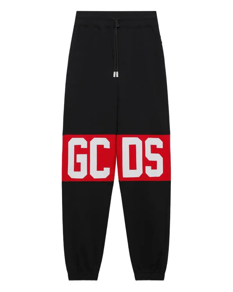 GCDS Jogginghose mit Logo-Streifen - Schwarz Schwarz