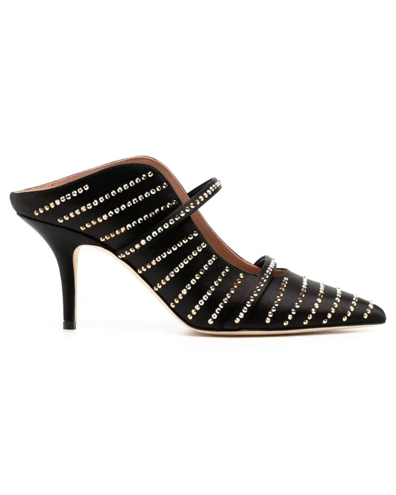 Malone Souliers Maureen Mules 70mm - Schwarz Schwarz