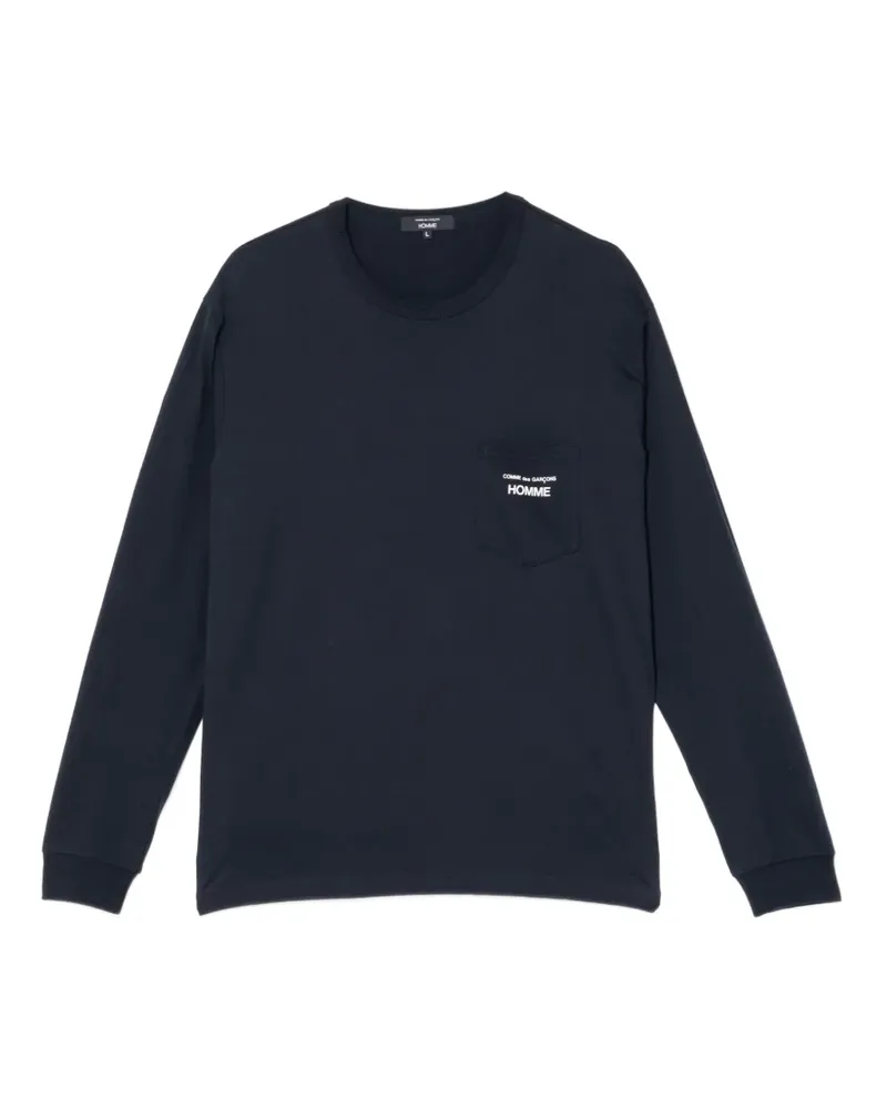 Comme des Garçons T-Shirt mit Logo-Print - Blau Blau