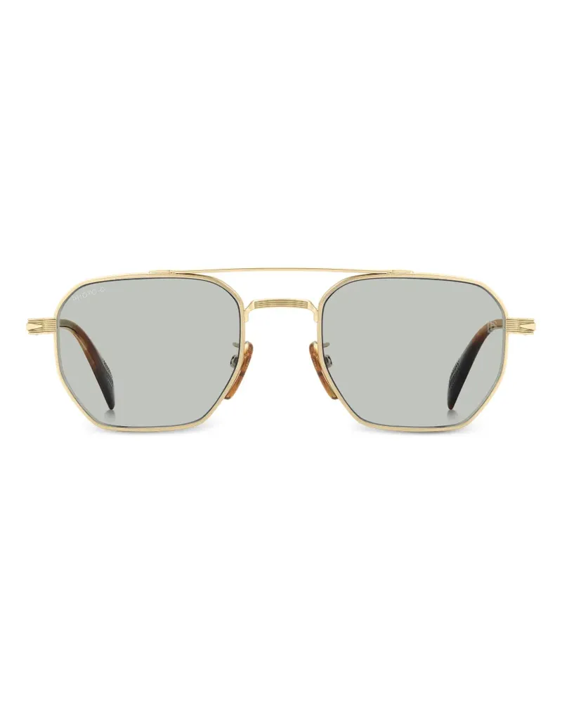 EYEWEAR by DAVID BECKHAM Sonnenbrille mit geometrischem Gestell - Gold Gold