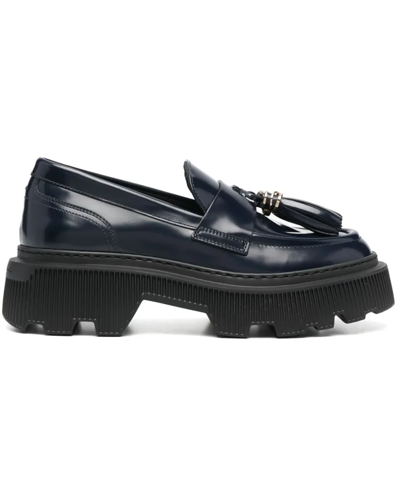 Santoni Loafer mit Quasten - Blau Blau