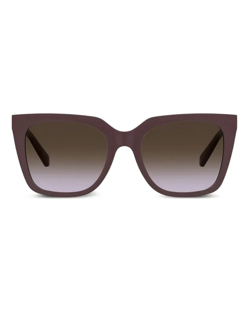 Moschino heart-motif square-frame sunglasses - Violett Violett