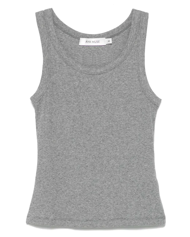 Aya Muse Geripptes Trägershirt - Grau Grau