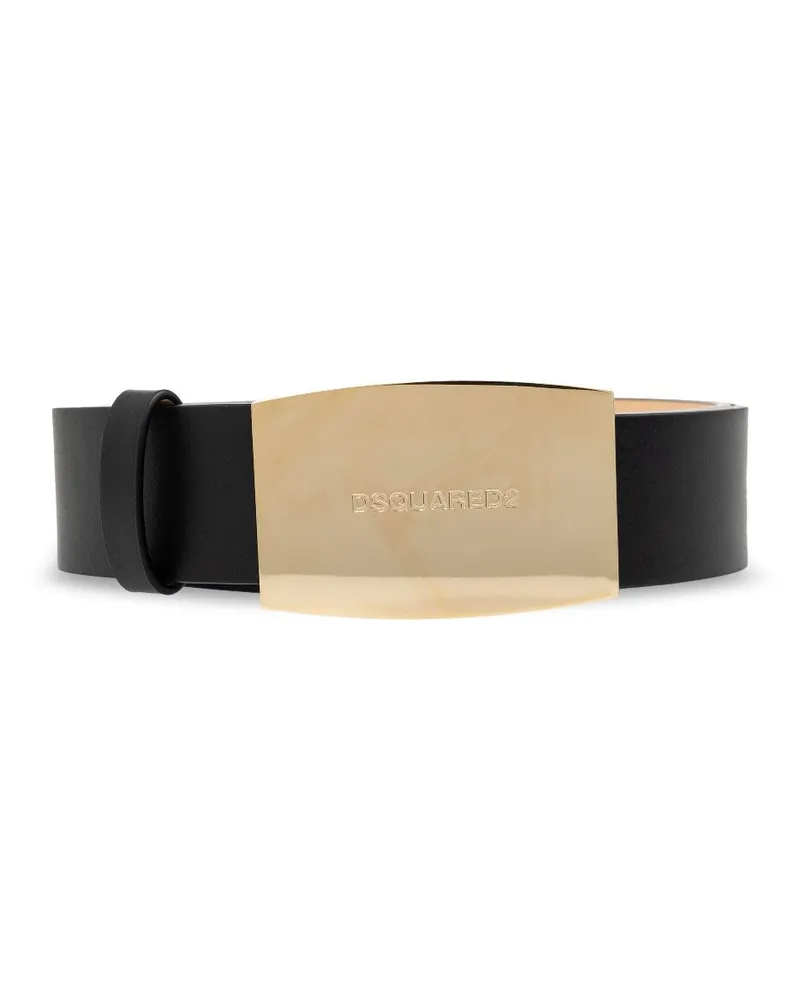 Dsquared2 Gürtel mit Logo-Gravur - Schwarz Schwarz