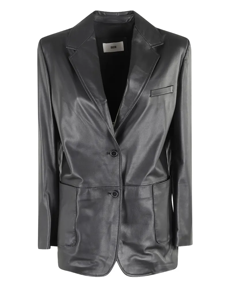 SOLOTRE button jacket - Schwarz Schwarz