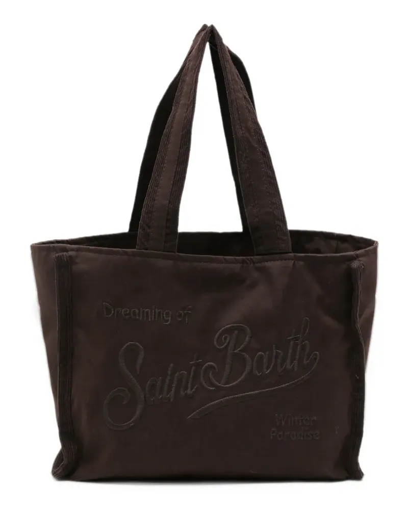 MC2 Saint Barth Colette logo-embroidered tote bag - Braun Braun