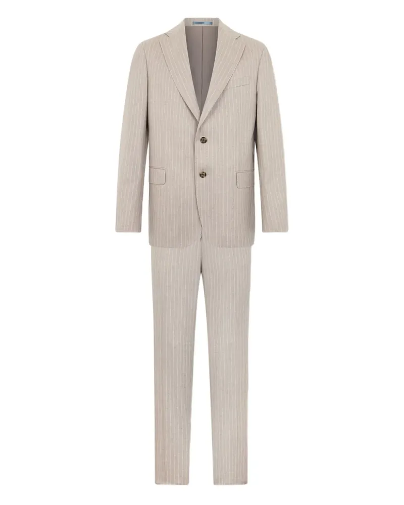 Brooks Brothers pinstripe wool suit - Nude Nude