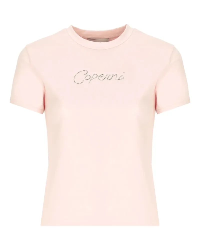 COPERNI T-Shirt mit Strass-Logo - Rosa Rosa