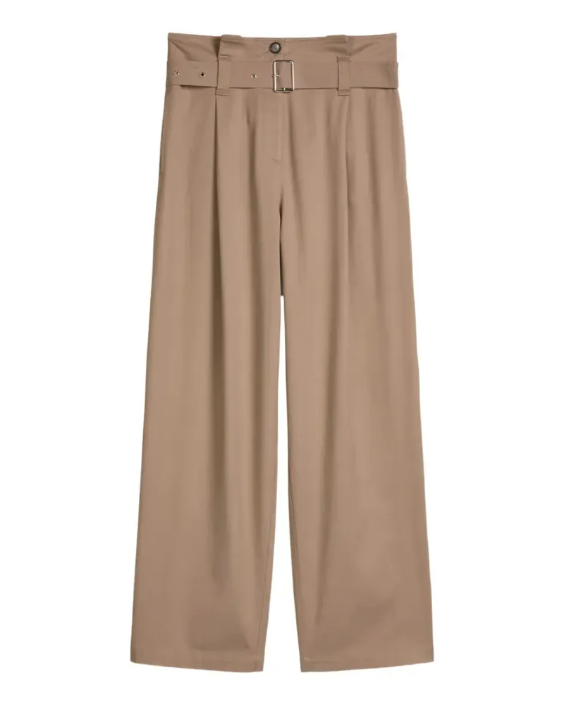 Marc O'Polo belted woven trousers - Nude Nude
