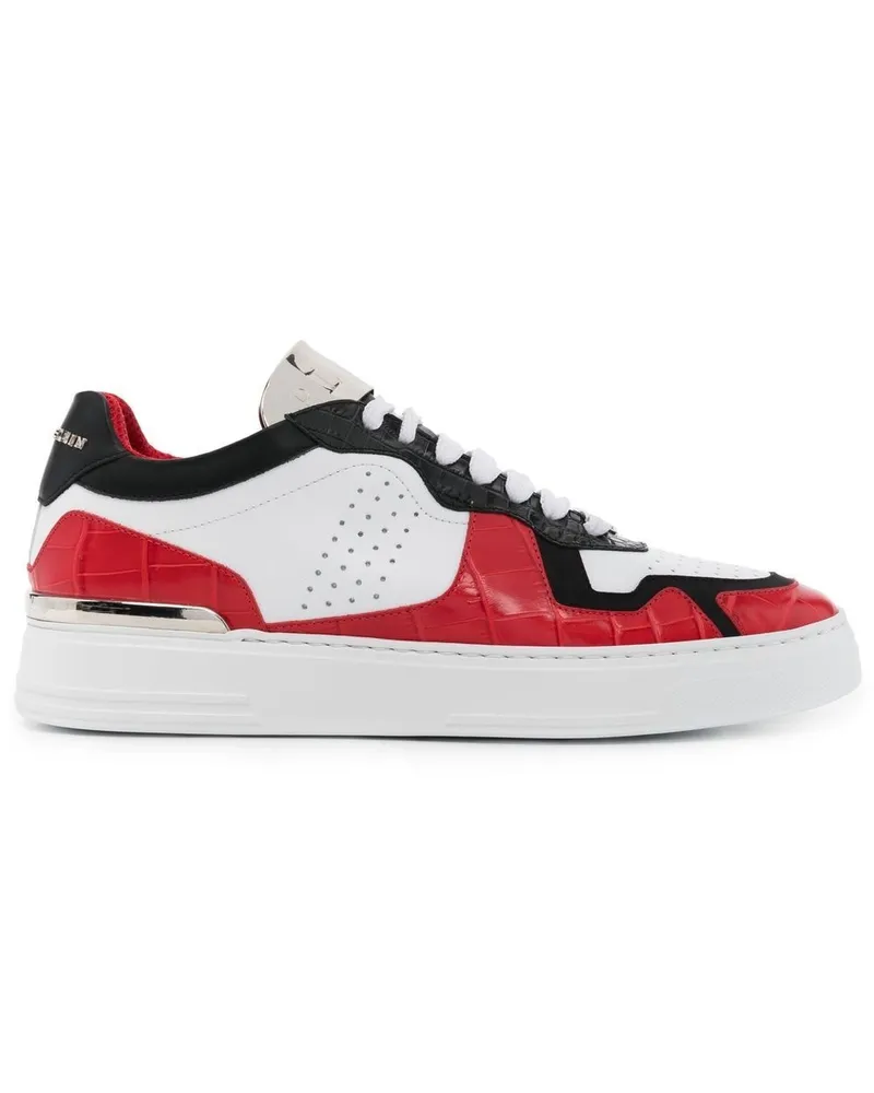Philipp Plein Sneakers in Colour-Block-Optik - Rot Rot