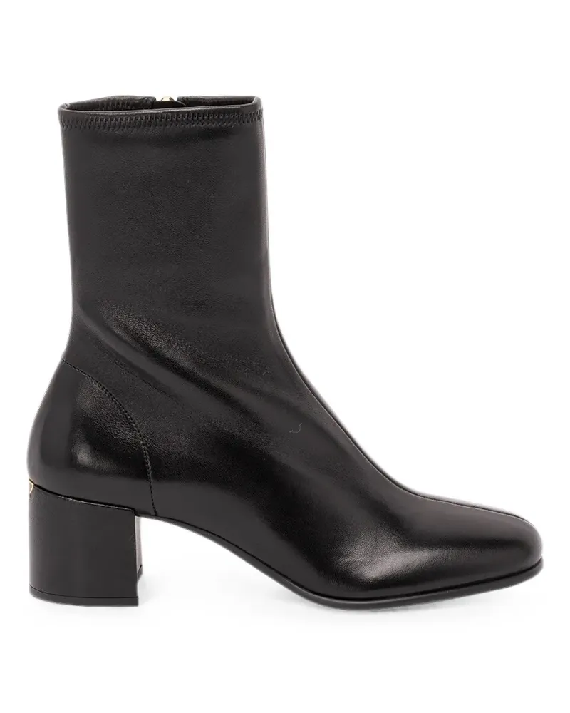 Prada logo-plaque ankle boots - Schwarz Schwarz