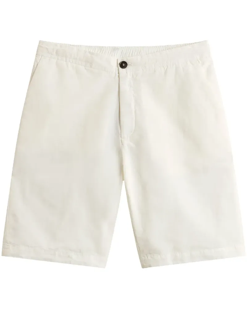 Woolrich Shorts aus Leinen - Weiß Weiß
