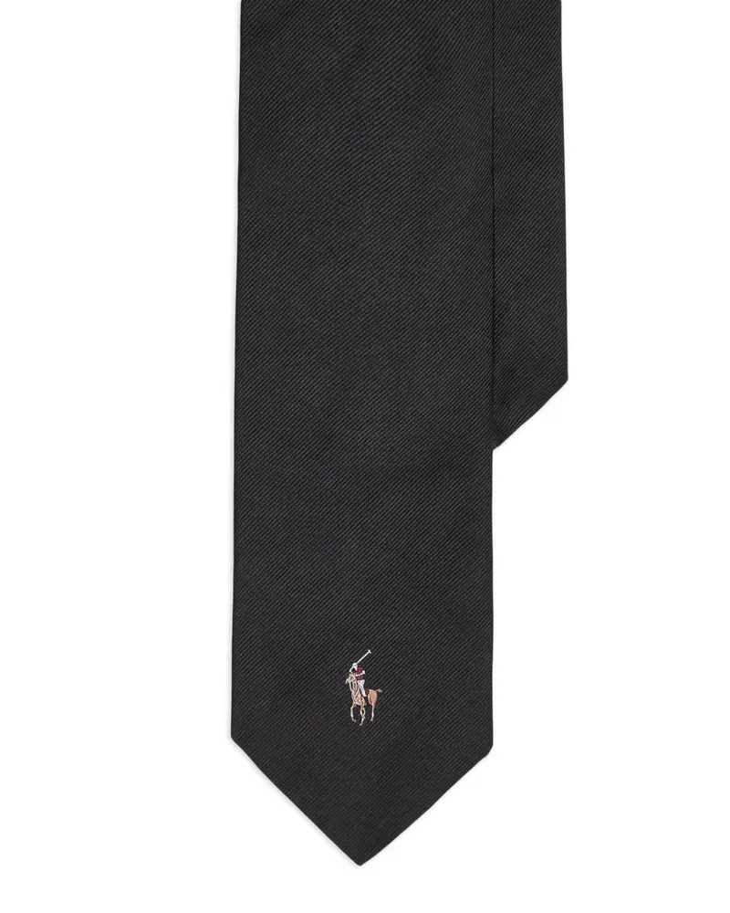 Ralph Lauren logo tie - Schwarz Schwarz