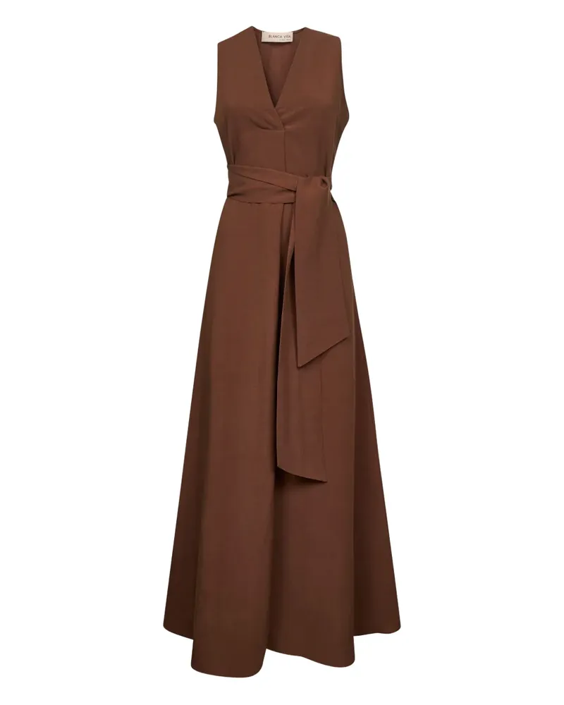 Blanca Klassisches Midikleid - Braun Braun