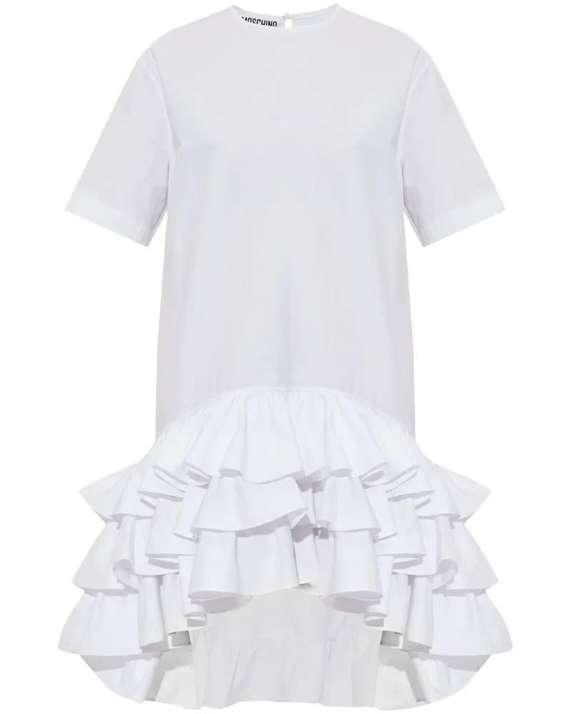 Moschino Asymmetrisches Kleid - Weiß Weiß