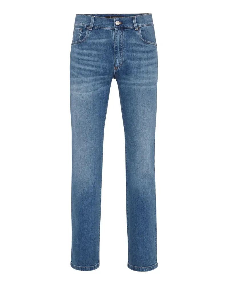 Billionaire embroidered five-pocket jeans - Blau Blau