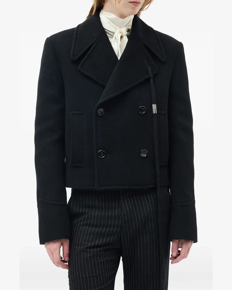 Ann Demeulemeester Dalmar double-breasted jacket - Schwarz Schwarz