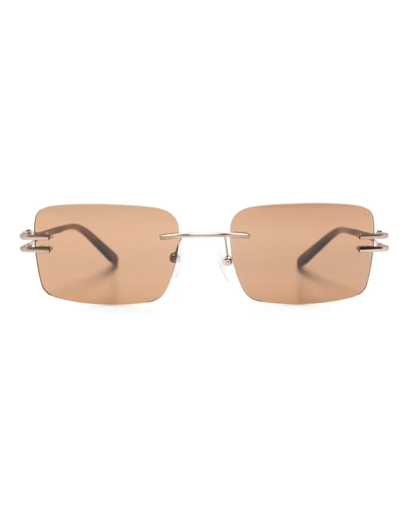 GIGI STUDIOS Ginger Sonnenbrille mit eckigem Gestell - Nude Nude
