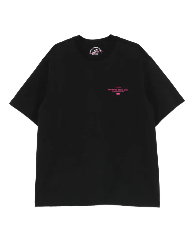 Anti Social Social Club x Songzio logo-print cotton T-shirt - Schwarz Schwarz