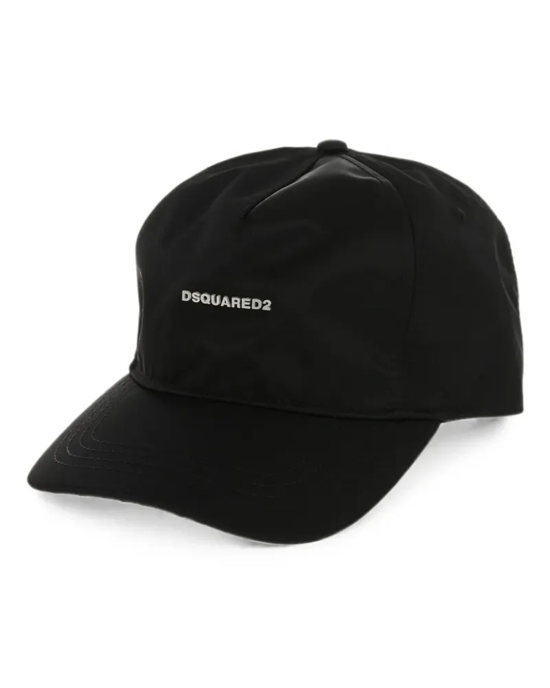 Dsquared2 logo-plaque baseball cap - Schwarz Schwarz