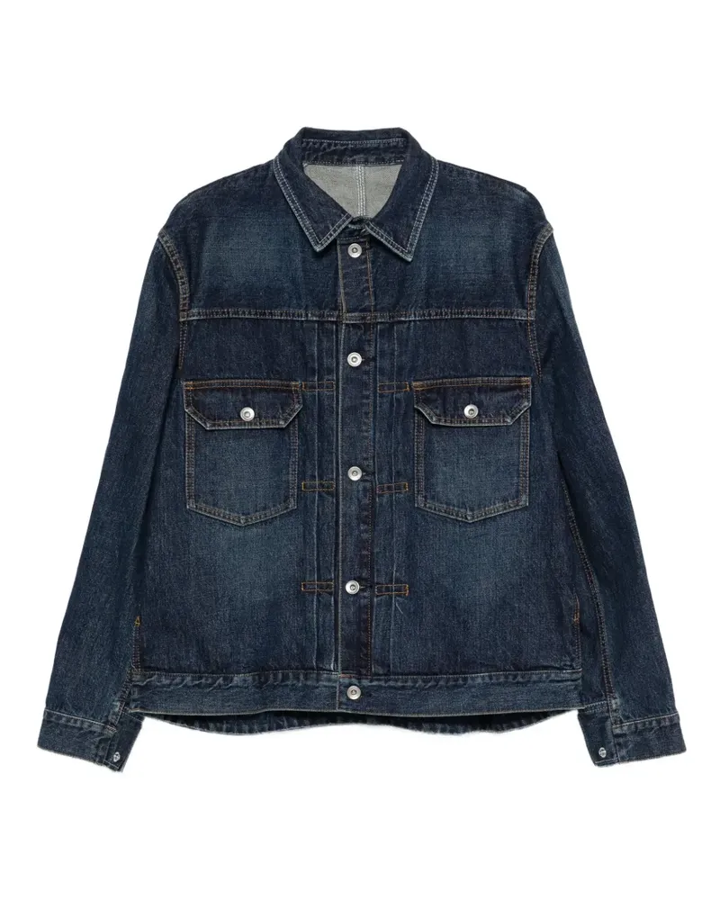 Sacai flap-pocket denim jacket - Blau Blau