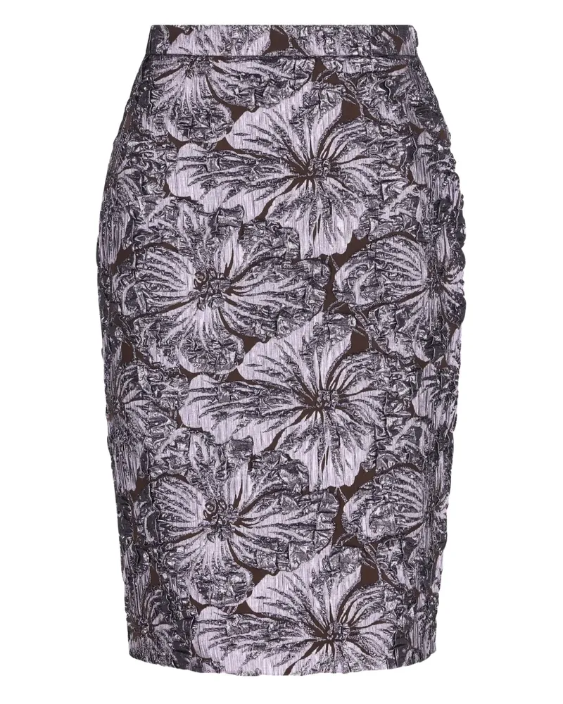 Gucci floral midi skirt - Violett Violett