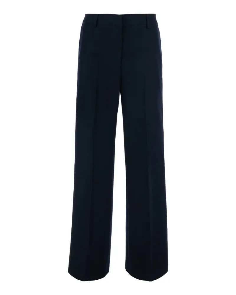 PT TORINO pressed-crease wide-leg trousers - Blau Blau
