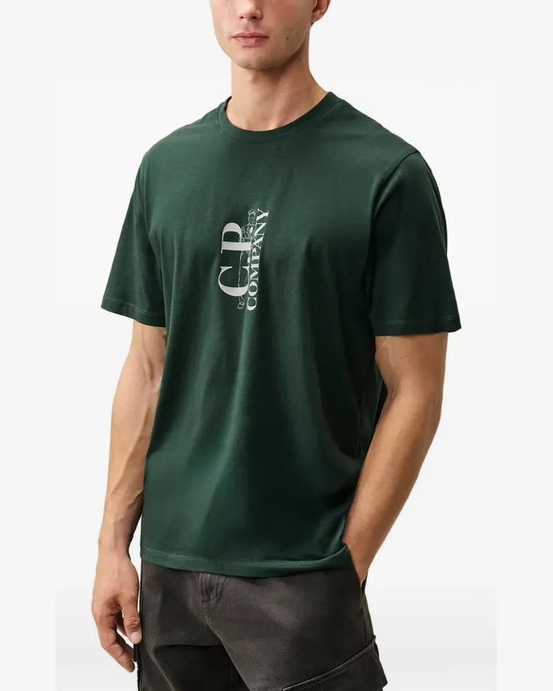 C.P. Company T-Shirt mit Logo 30/1 - Grün Grün