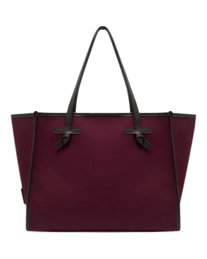 Gianni Chiarini large Marcella leather-trim tote bag - Rot Rot