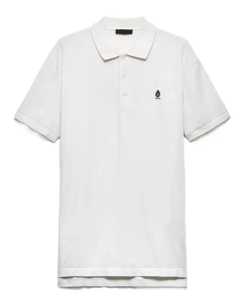 Prada Stückgefärbtes Poloshirt - Nude Nude