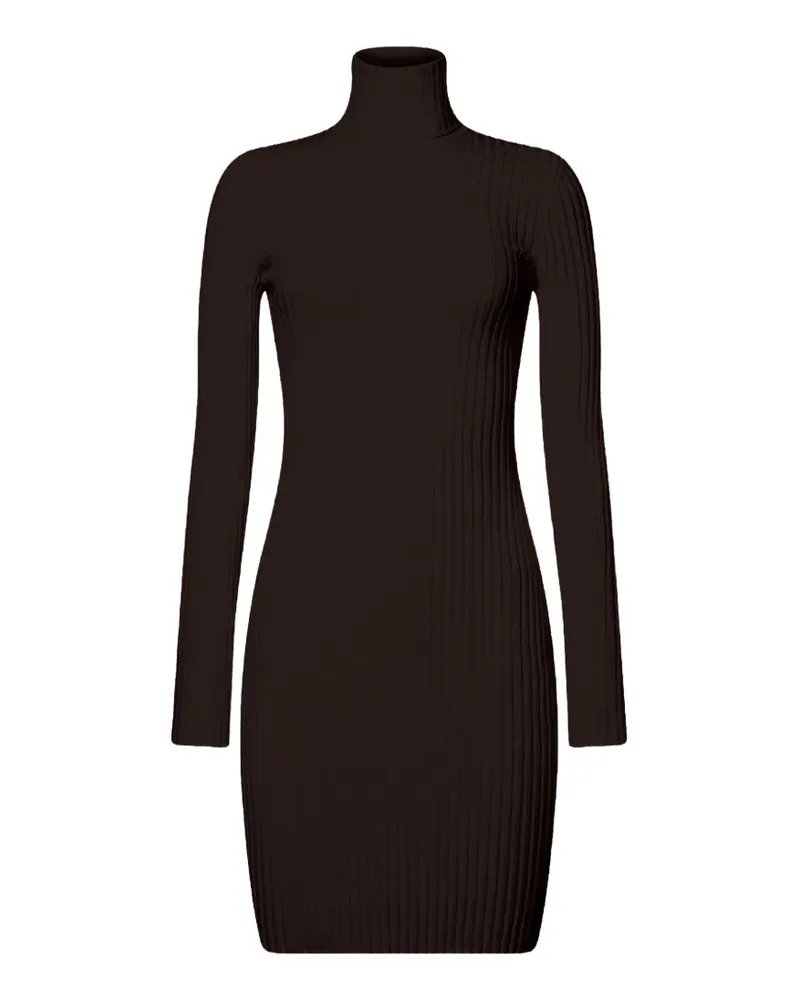 Wolford Geripptes Strickkleid - Braun Braun