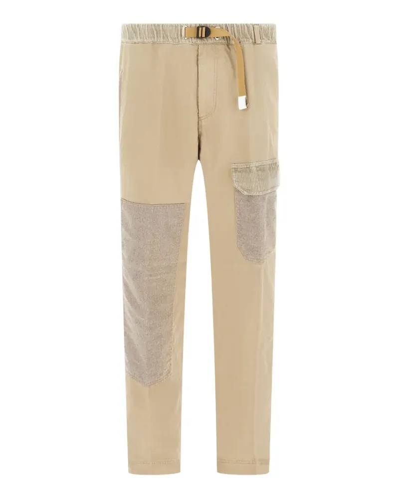 PLAN C patchwork-detail cargo pants - Nude Nude