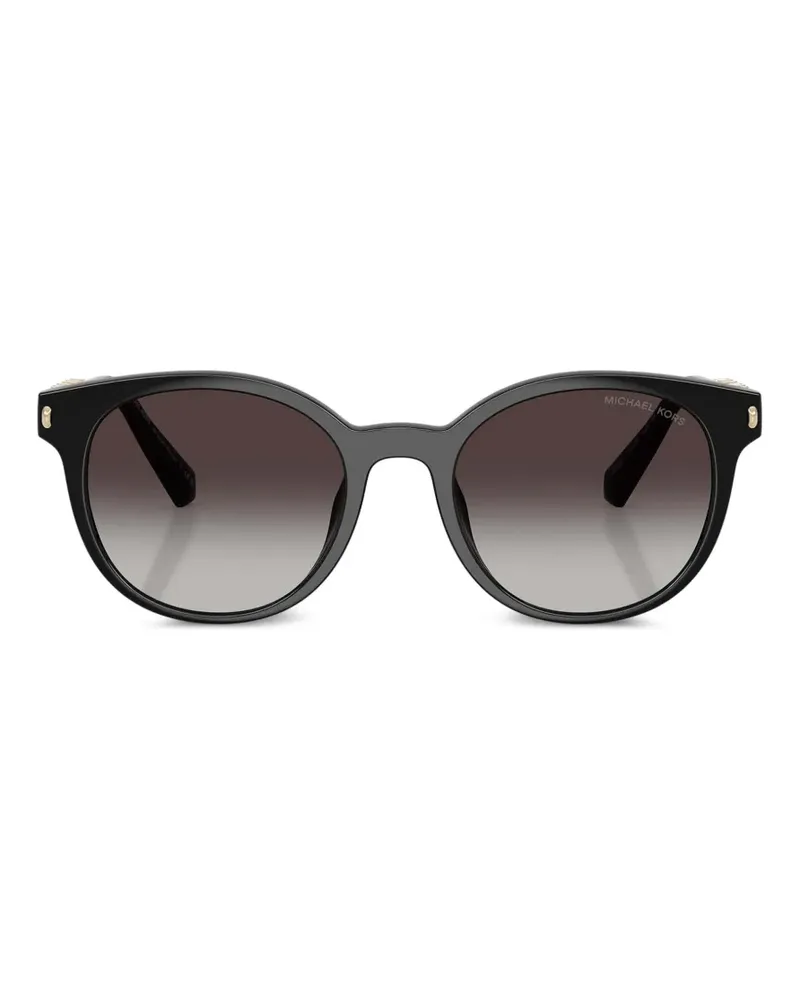 Michael Kors Sonnenbrille mit rundem Gestell - Schwarz Schwarz