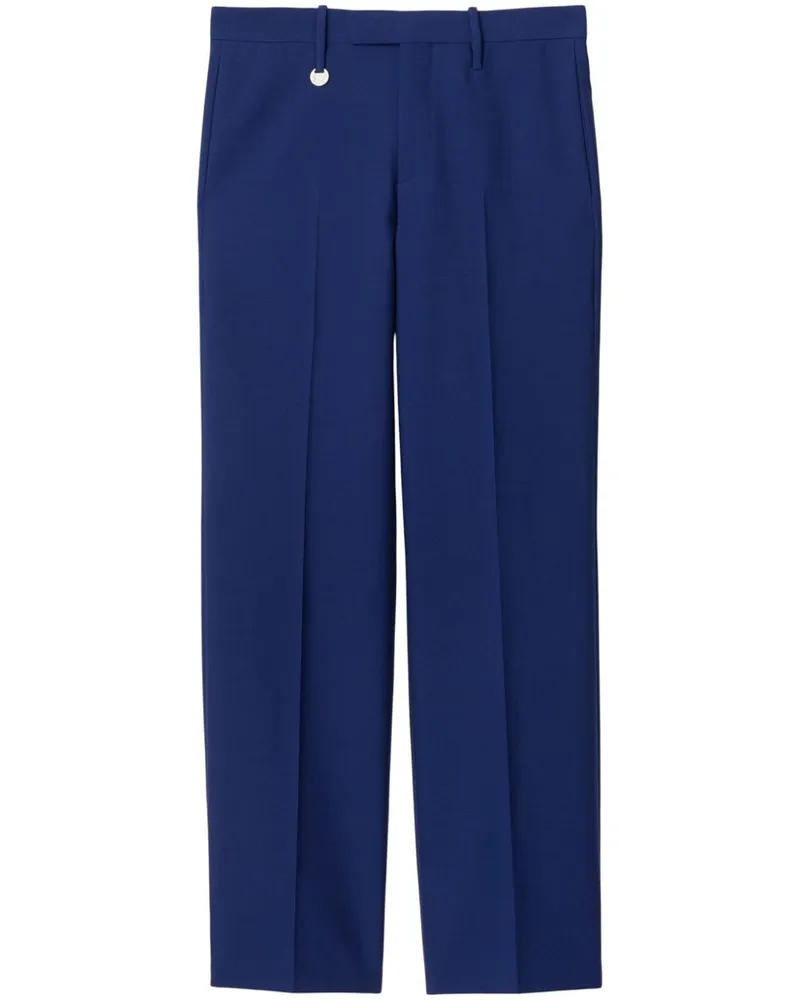 Burberry Klassische Hose mit Logo-Schild - Blau Blau