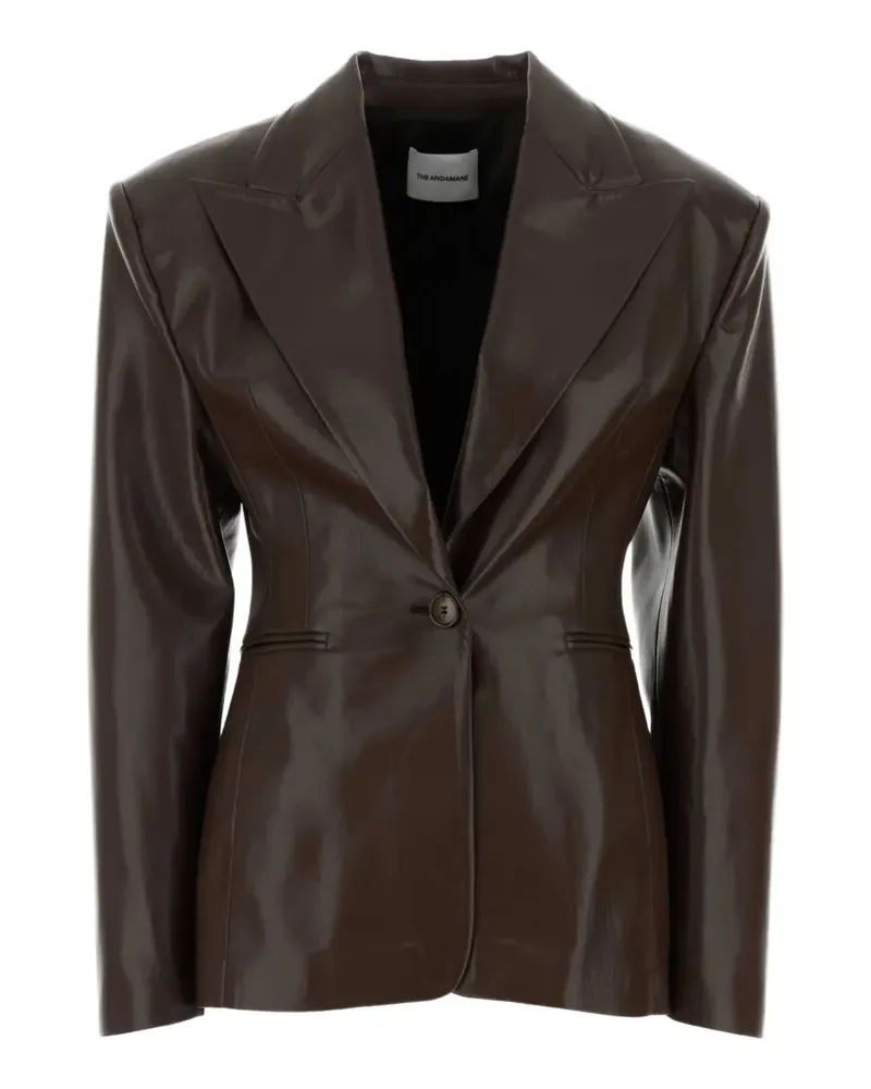 ANDAMANE Toni single-breasted blazer - Braun Braun