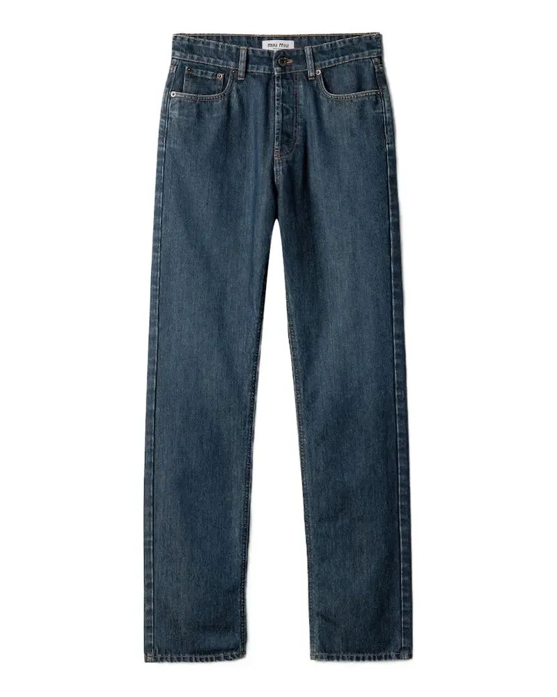Miu Miu Five-Pocket-Jeans - Blau Blau