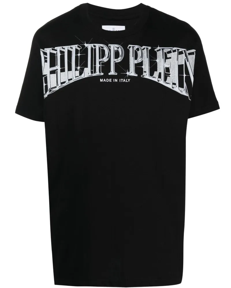 Philipp Plein T-Shirt mit Kimono-Schnitt - Schwarz Schwarz