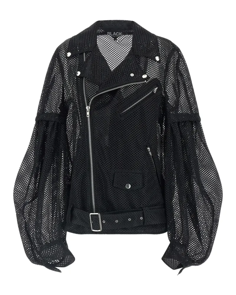 Comme des Garçons balloon-sleeve mesh jacket - Schwarz Schwarz