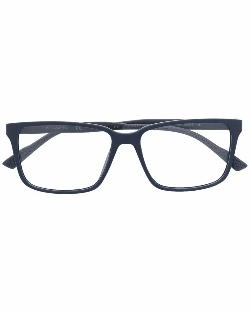 Calvin Klein Brille mit eckigem Gestell - Blau Blau